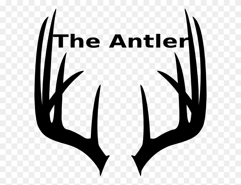 600x585 Free Moose Antlers Clipart Image Deer Horn Clip Art, Stencil, Hand, Symbol HD PNG Download