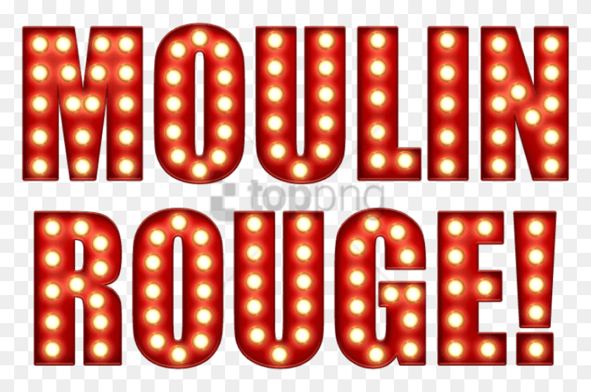 841x538 Descargar Png Moulin Rouge Sign Image With Transparente, Led, Semáforo, Luz Hd Png