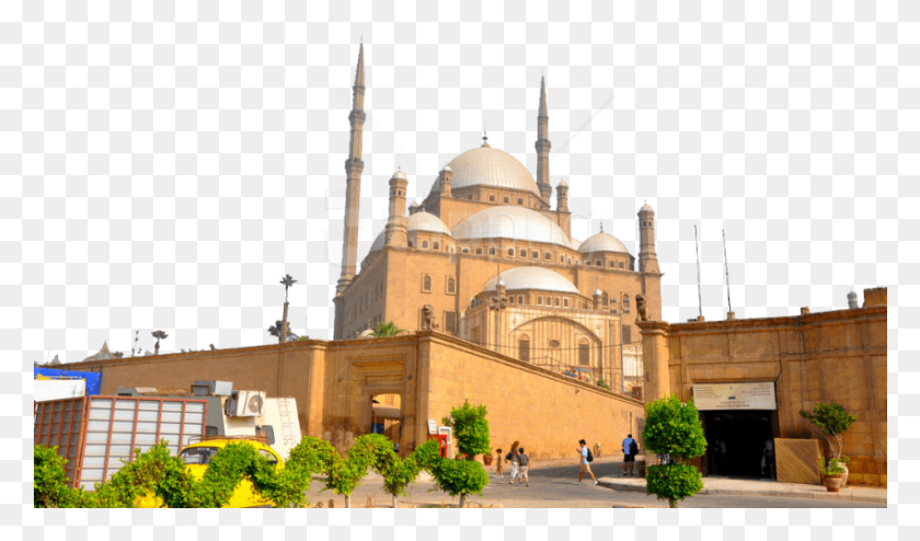 851x474 Descargar Png Muhammad Ali Imágenes De Fondo Mezquita De Muhammad Ali, Cúpula, Arquitectura, Edificio Hd Png