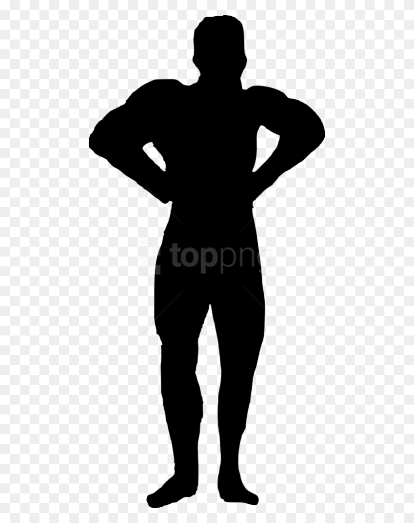 480x1000 Free Muscle Man Bodybuilder Silhouette Portable Network Graphics, Person, Human HD PNG Download