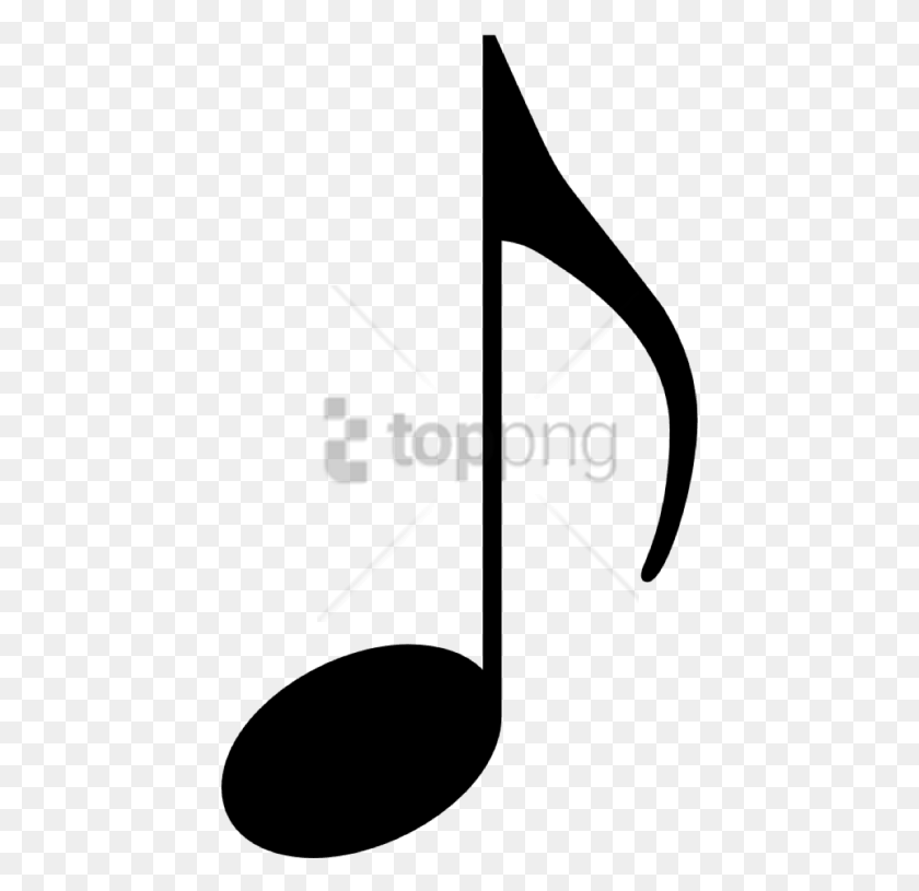 437x755 Free Music Notes Clipart Image With Transparent Music Note, Text, Symbol, Logo HD PNG Download