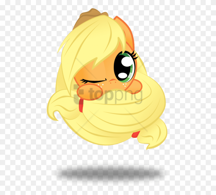 480x696 Free My Little Pony Cute Applejack Image With Cartoon, Helmet, Clothing, Apparel HD PNG Download
