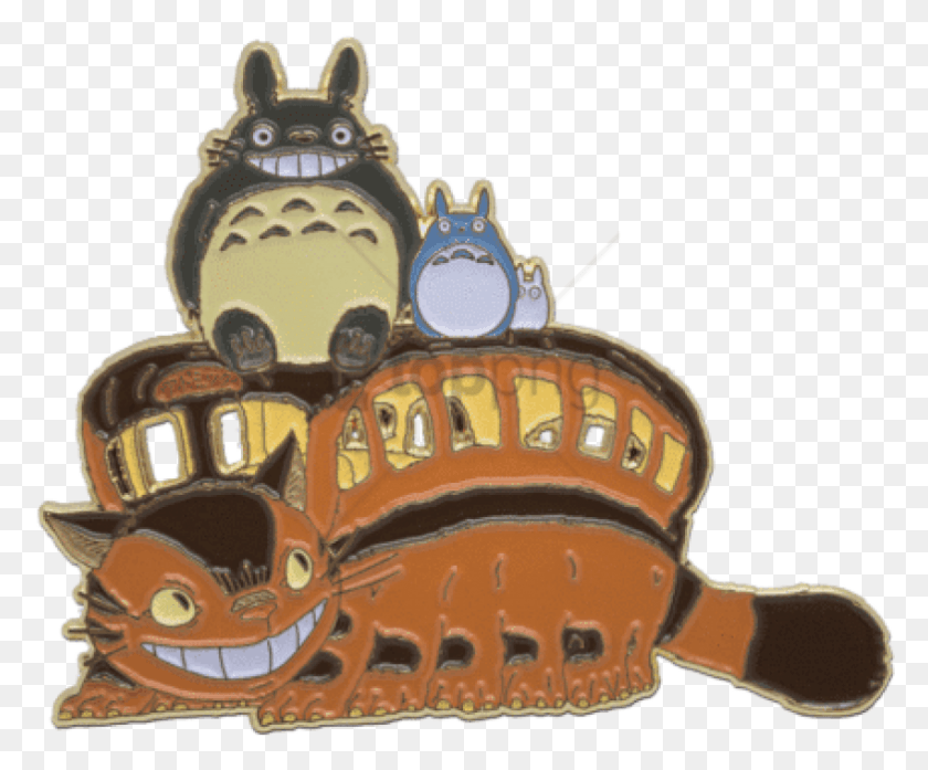 850x695 Free My Neighbor Totoro Pin Images Cartoon, Helmet, Clothing, Apparel HD PNG Download
