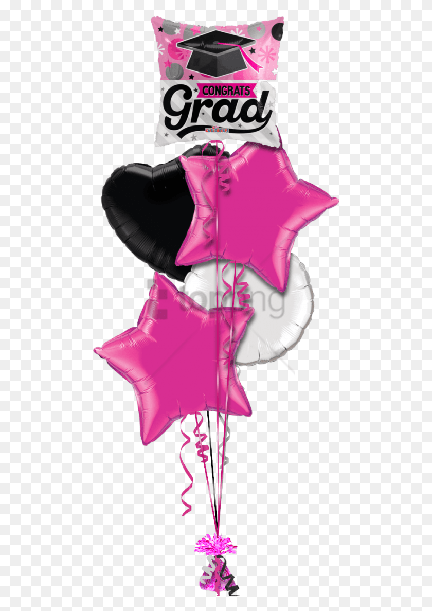 480x1128 Free Mylar Balloons Foil Image With Transparent Baby Girl Helium Balloon, Costume, Clothing, Apparel HD PNG Download