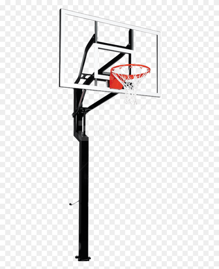 393x970 Free Nba Basketball Hoop Image With Transparent Goalsetter All American, Hoop, Utility Pole, Team Sport HD PNG Download