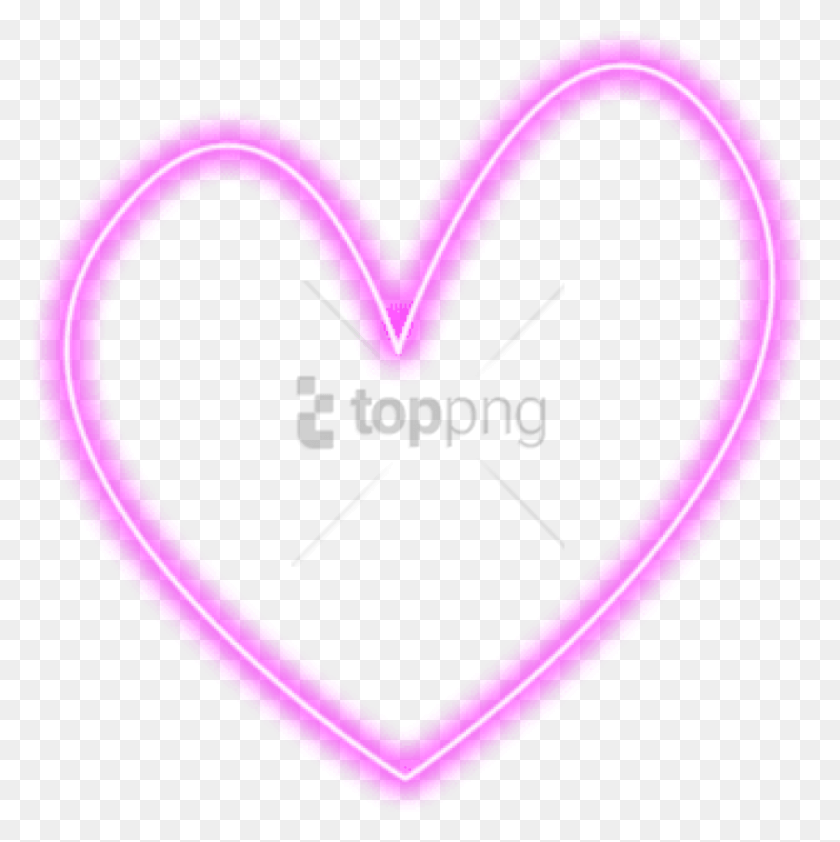 839x842 Free Neon Image With Transparent Background Overlay, Heart, Light HD PNG Download