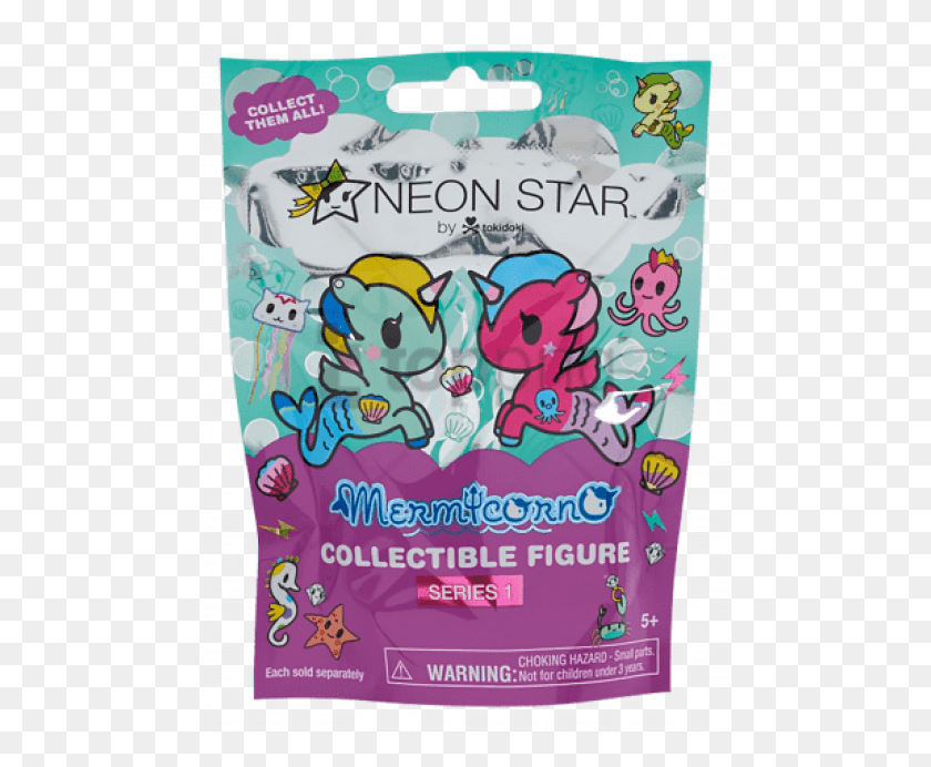 479x632 Free Neon Star By Tokidoki Mermrno Collectible Animal Figure, Text, Label, Poster HD PNG Download