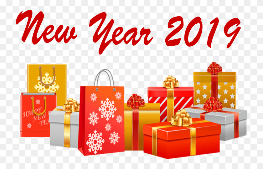 742x480 Free New Year 2019 Images Background New Year Background 2019, Gift, Purse, Handbag HD PNG Download