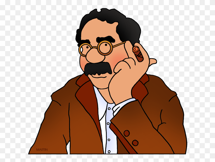 624x574 Free Occupations Clip Art By Phillip Martin Groucho Cartoon, Face, Person, Human HD PNG Download