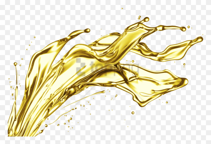 835x552 Free Oil Splash Image With Transparent Engine Oil Splash, Gold, Beverage, Drink HD PNG Download