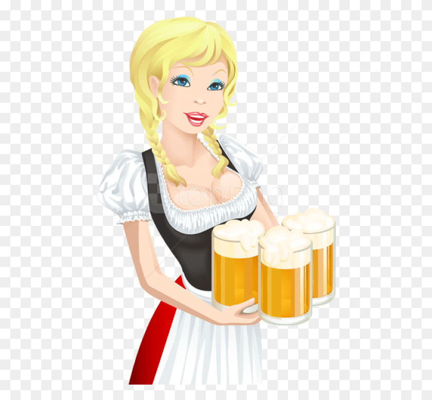 468x719 Free Oktoberfest Girls With Beer Clipart Oktoberfest, Glass, Alcohol, Beverage HD PNG Download