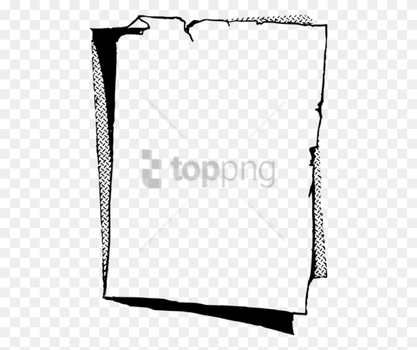 480x646 Free Old Lined Paper Image With Transparent Frame Old Paper, Text, Arrow, Symbol HD PNG Download