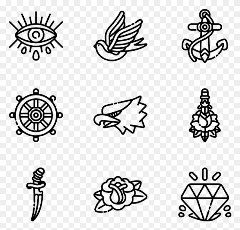 850x813 Free Old School Tattoo Images Background Old School Tattoo Icon, Gray, World Of Warcraft HD PNG Download