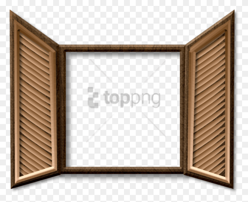 850x681 Free Old Wooden Frame Image With Transparent Wood, Furniture, Window, Cabinet HD PNG Download