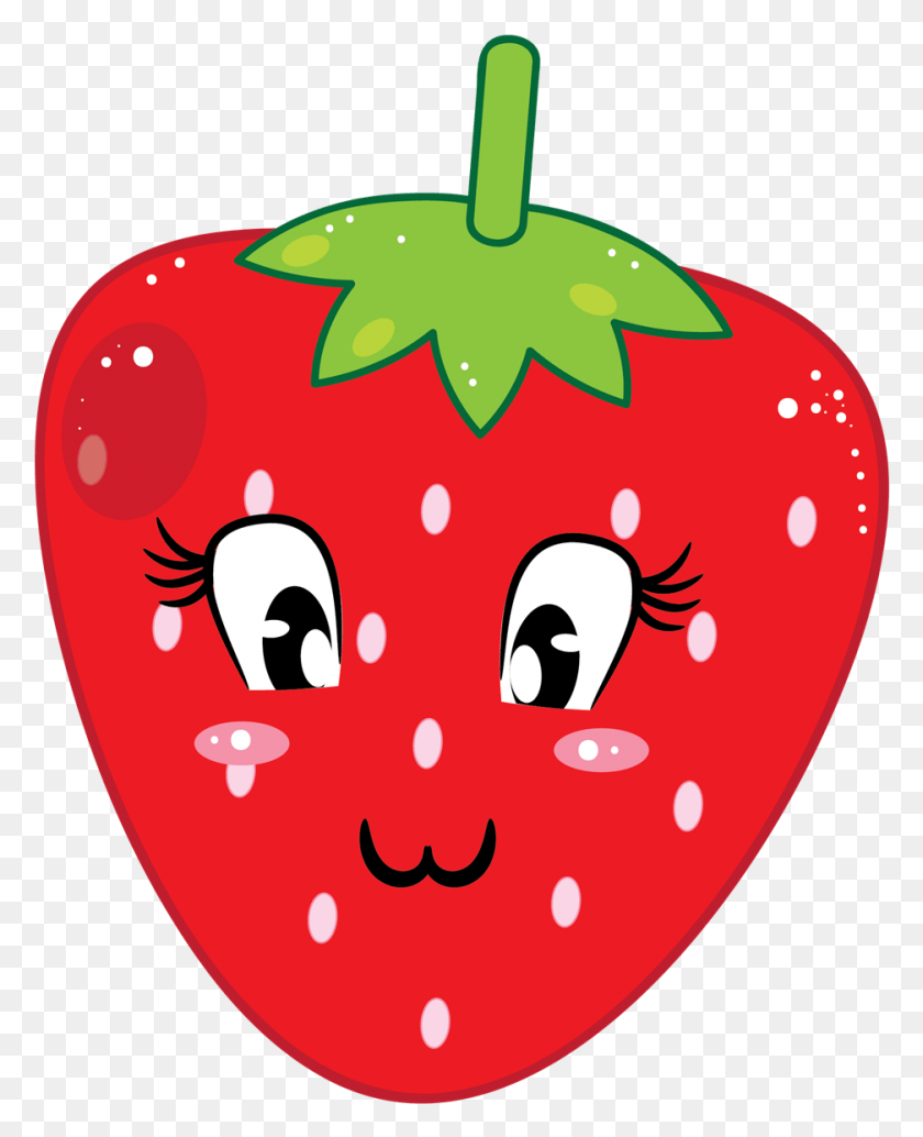 937x1171 Free On Cute Strawberry Clipart, Plant, Food, Vegetable Hd Png Download