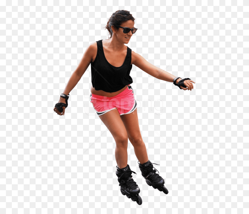 480x660 Free On Roller Skates Images Transparent People Roller Skating, Person, Human, Sunglasses HD PNG Download
