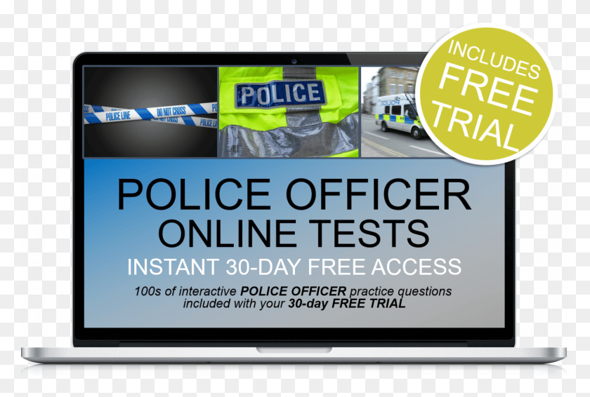 1400x909 Free Online Interactive Police Practice Tests M Officer, Advertisement, Poster, Flyer HD PNG Download