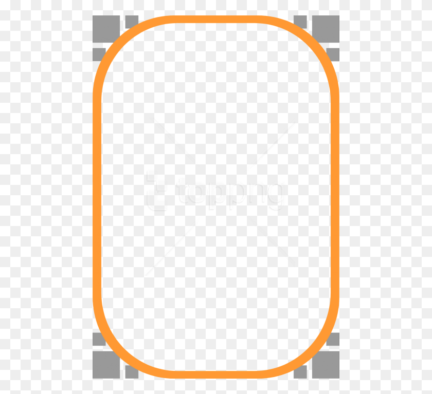480x707 Free Orange Border Frame Images Transparent Orange Border Clip Art, Analog Clock, Clock, Wall Clock HD PNG Download