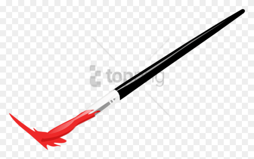850x508 Free Paint Brush Clip Art Image With Transparent Colour Paint Brush, Tool, Brush, Leisure Activities HD PNG Download