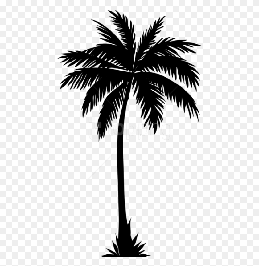471x804 Free Palm Tree Silhouette Palm Trees Silhouette, Text, Symbol, Logo HD PNG Download