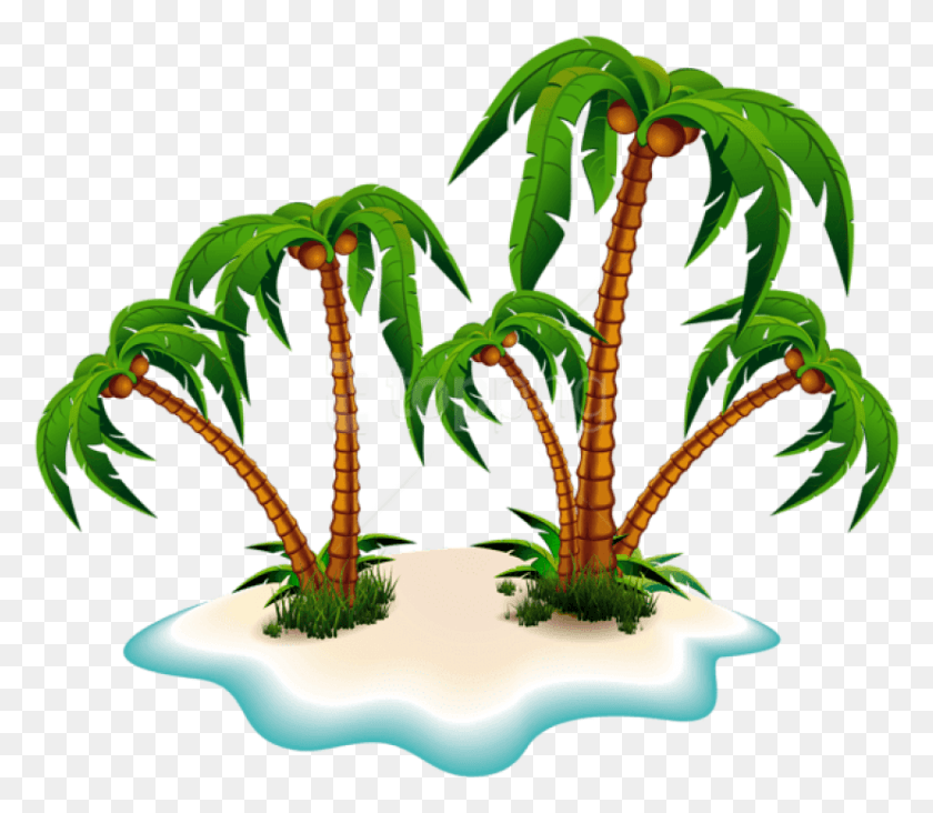 829x715 Free Palm Trees And Islandpicture Palm Tree Clipart, Dragon HD PNG Download