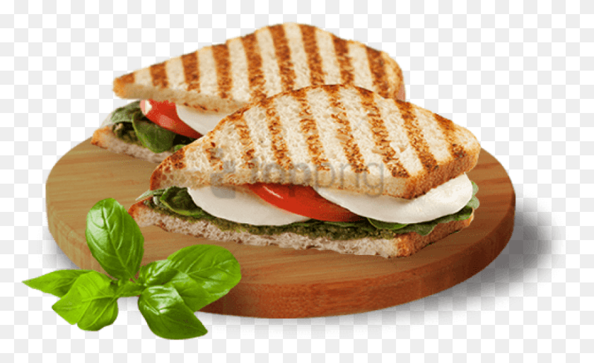 850x495 Free Panini Image With Transparent Background Tim Hortons Pesto Chicken Panini, Sandwich, Food, Burger HD PNG Download