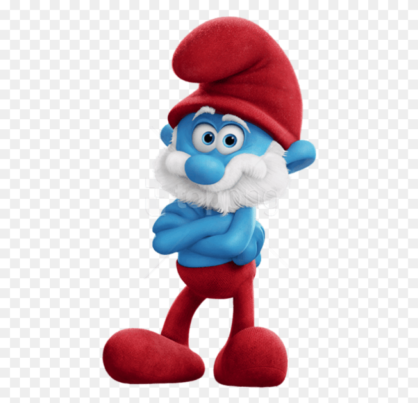 434x751 Free Papa Smurf Smurfs The Lost Village Smurfs The Lost Village Papa, Toy, Mascot, Super Mario HD PNG Download