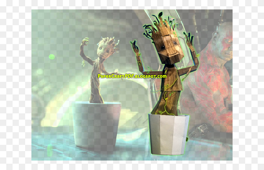 640x480 Free Paper Craft Pdf Templates Online Free Batista And Groot, Green, Person, Human HD PNG Download