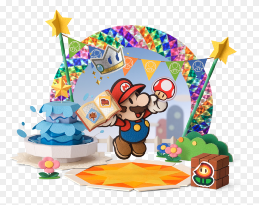 851x661 Free Paper Mario Sticker Star Images Paper Mario Sticker Star Folder, Super Mario, Performer HD PNG Download
