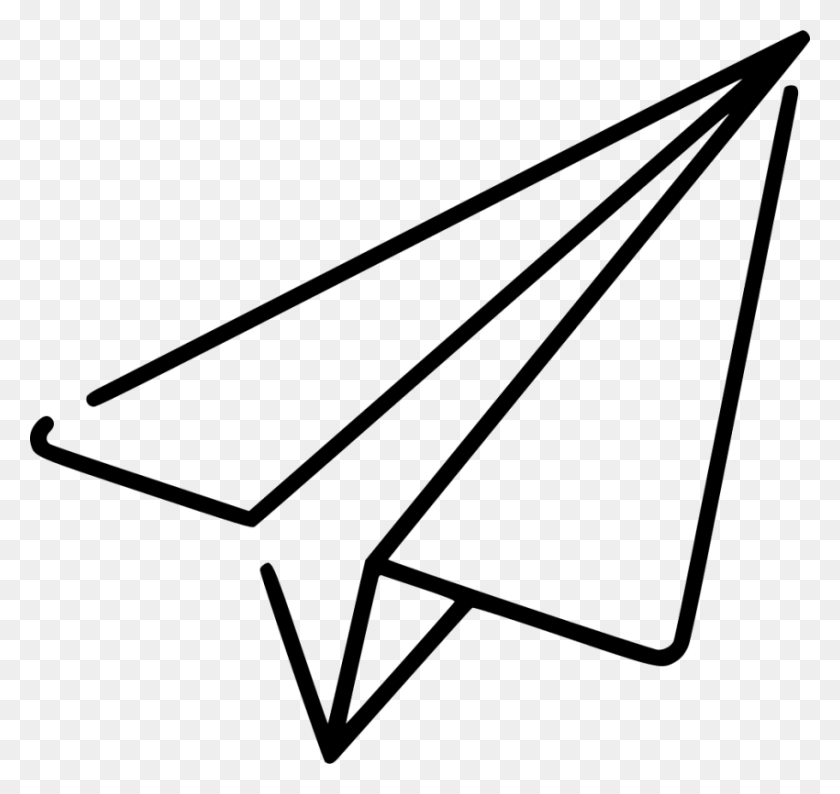 850x800 Free Paper Plane Icon Images Background Paper Plane Icon, Bow, Furniture, Triangle HD PNG Download