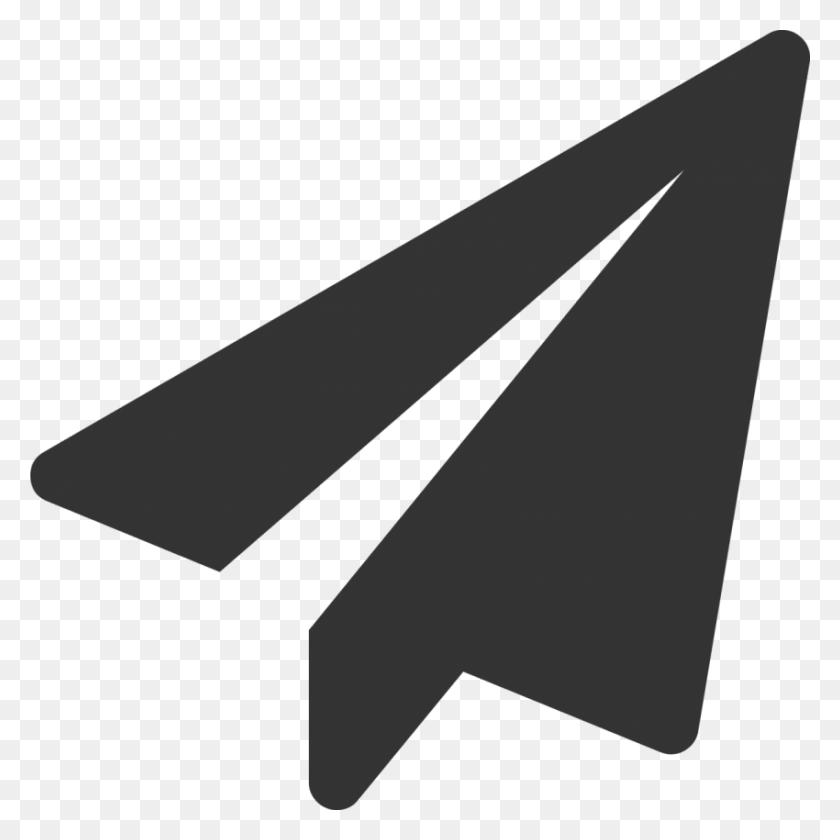 850x850 Png Бумажный Самолетик Значок Svg Изображения Фон, Треугольник, Топор, Инструмент Hd Png Скачать