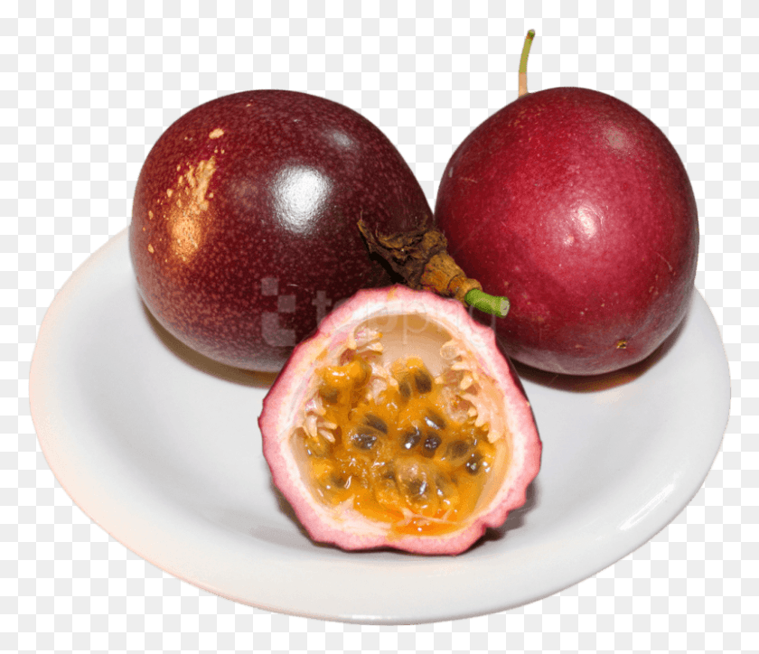 802x683 Free Passion Fruits On Plate Images Transparent Passion Fruit On Plate, Plant, Apple, Food HD PNG Download