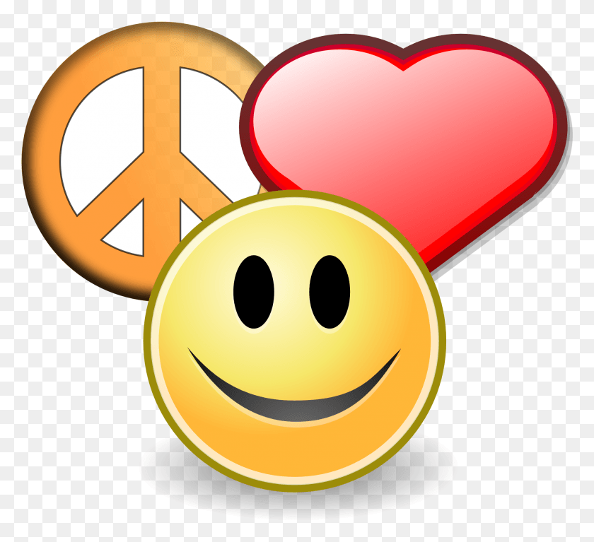 1961x1779 Png Знак Мира, Счастье И Любовь, Сердце, Шар, Растение Hd Png Скачать