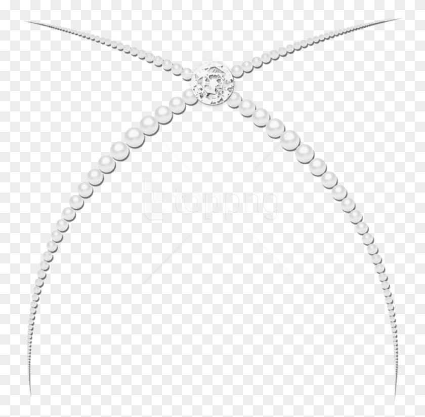 759x763 Free Pearl Decor With Diamond Images Transparent Chain, Accessories, Accessory, Jewelry HD PNG Download
