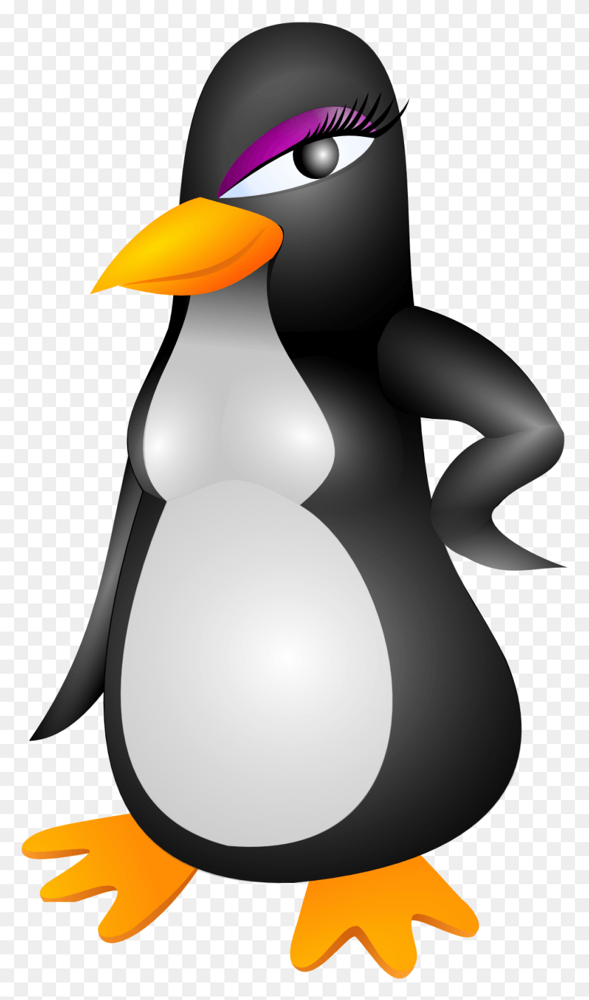 974x1705 Free Penguin Clipart Girl Penguin, Lamp, Bird, Animal HD PNG Download