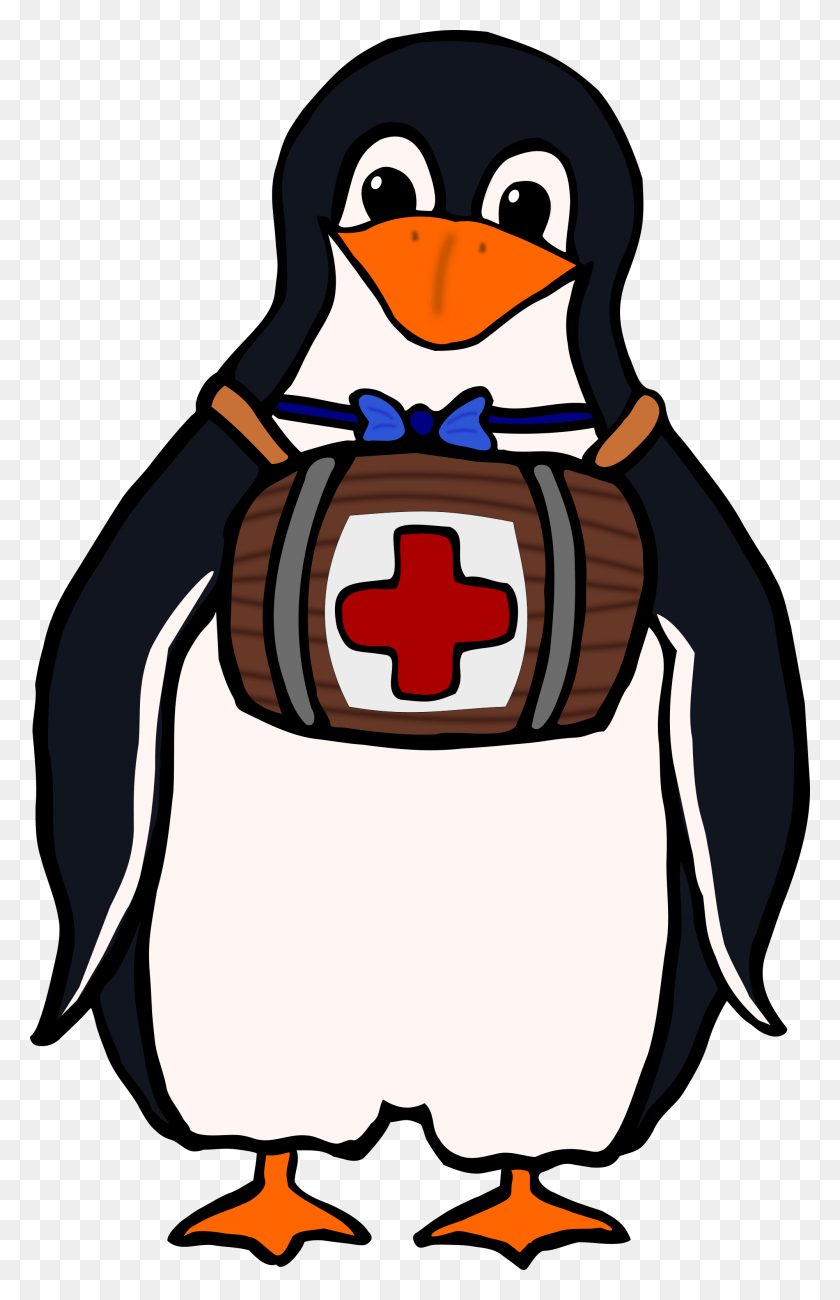 2000x3180 Free Penguin Red Cross Clipart And Vector Image Botiquín De Primeros Auxilios Clipart, Logotipo, Símbolo, Marca Registrada Hd Png Descargar