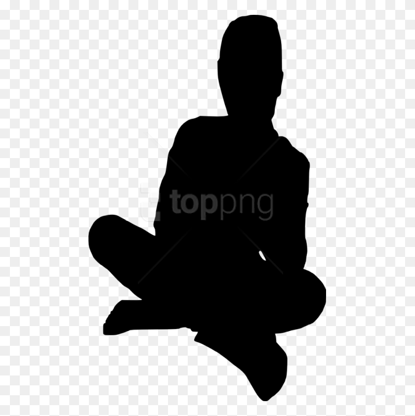 481x782 Free People Sitting Silhouette Silhouette, Person, Human HD PNG Download