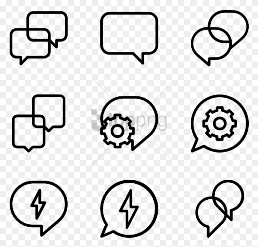 850x810 Free Phone Email Address Icons Images Emotions Cartoon Black And White, Text, Stencil, Symbol HD PNG Download