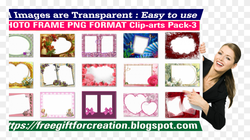 1200x630 Free Photo Frame Format Clip Arts Pack Creative Arts, Person, Human, Text HD PNG Download