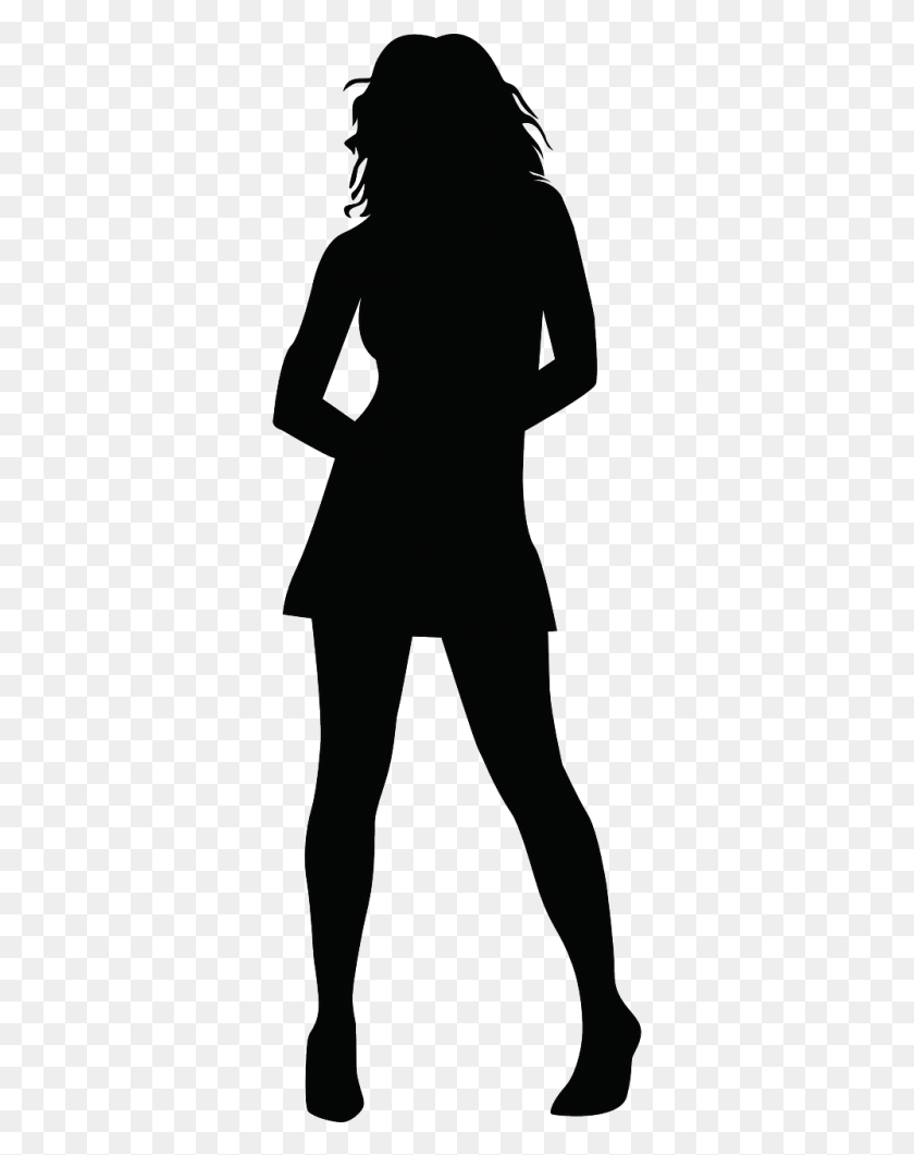 343x1001 Free Photos Slender Woman Search Needpix Girl Silhouette Clip Art, Person, Human HD PNG Download