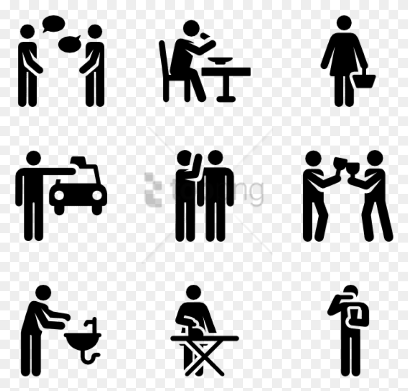 850x813 Free Pictograms Icon Family Human Pictogram, Person, Crowd HD PNG Download