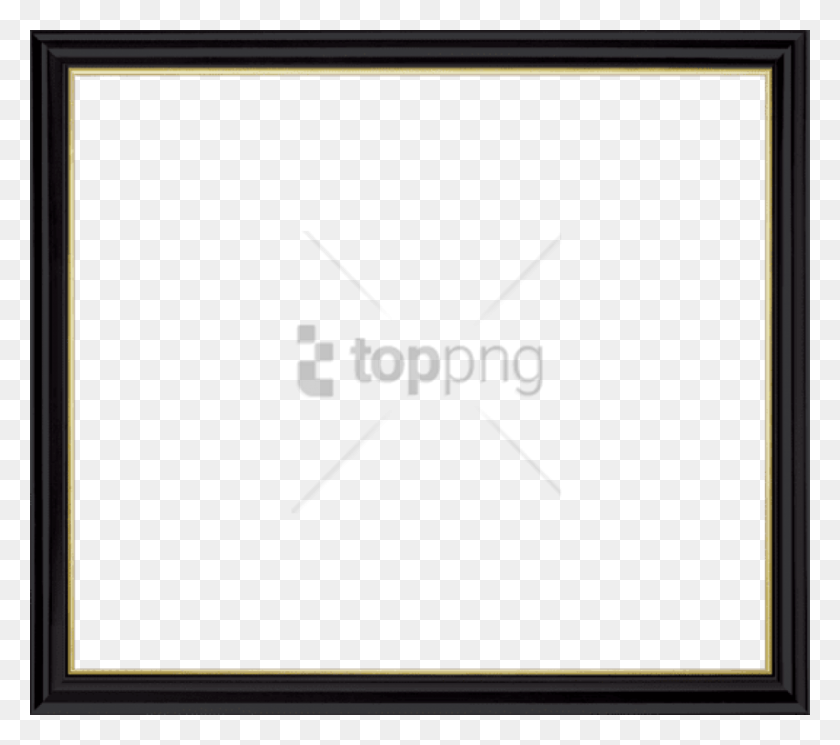850x747 Free Picture Frame Image With Transparent Background Picture Frame, White Board, Screen, Electronics HD PNG Download