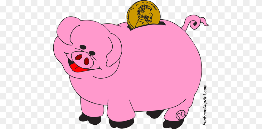 500x415 Piggy Bank Clipart The Cliparts Clip Art Of Piggy Bank, Animal, Mammal, Pig, Face Sticker PNG