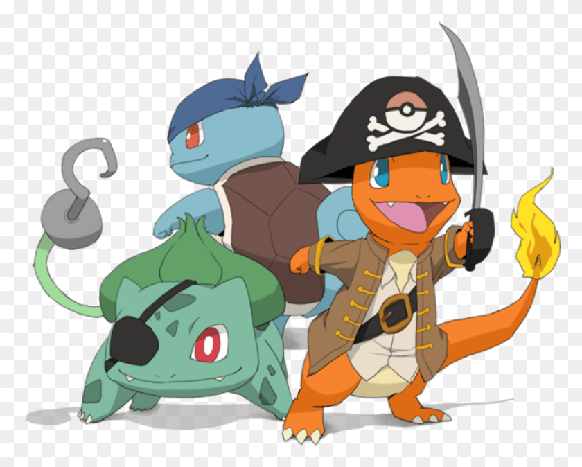 850x670 Free Pikachu With Eye Patch Images Pirate Squirtle, Person, Human, Helmet HD PNG Download