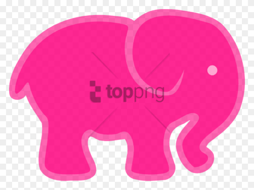 850x618 Free Pink Elephant Image With Transparent Background Pink Elephant Clipart, Mammal, Animal, Heart HD PNG Download