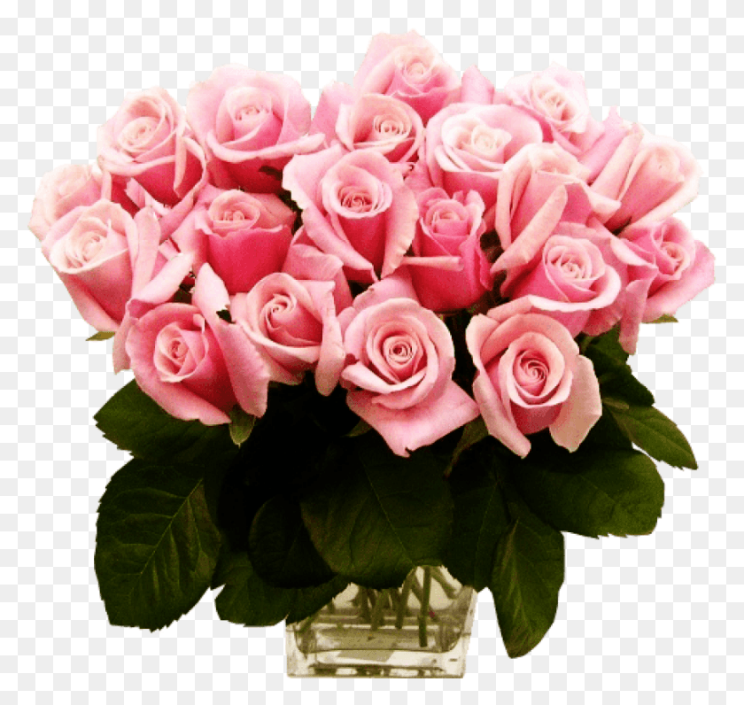 850x803 Free Pink Roses Transparent Vase Bouquet Pink Roses, Plant, Flower Bouquet, Flower Arrangement HD PNG Download