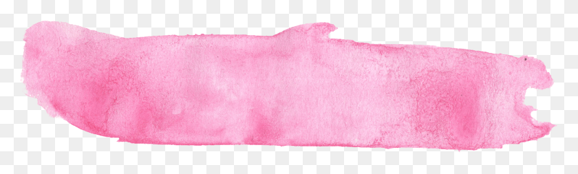 1644x407 Free Pink Watercolor Brush Stroke, Pillow, Cushion, Rug Descargar Hd Png