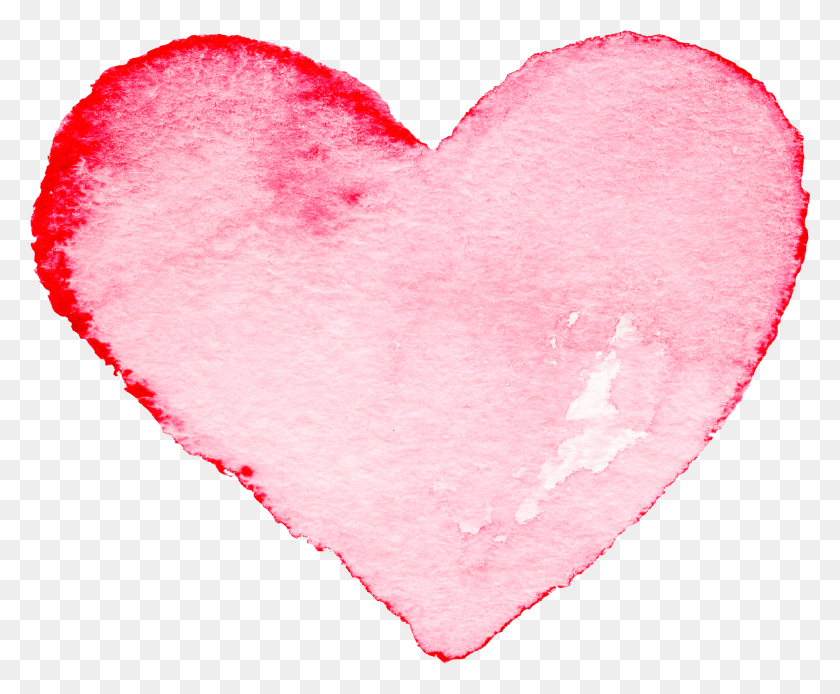 2410x1961 Png Розовое Акварельное Сердце