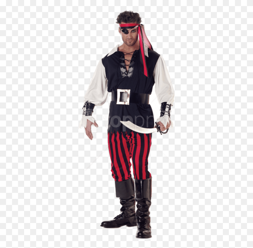 321x763 Free Pirate Images Transparent Cutthroat Pirata Disfraz Hombres, Persona, Humano, Ropa Hd Png Descargar