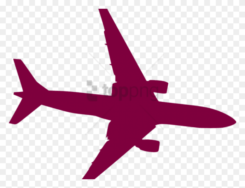 850x638 Free Plane Vector Images Background Airplane Silhouette No Background, Aircraft, Vehicle, Transportation HD PNG Download